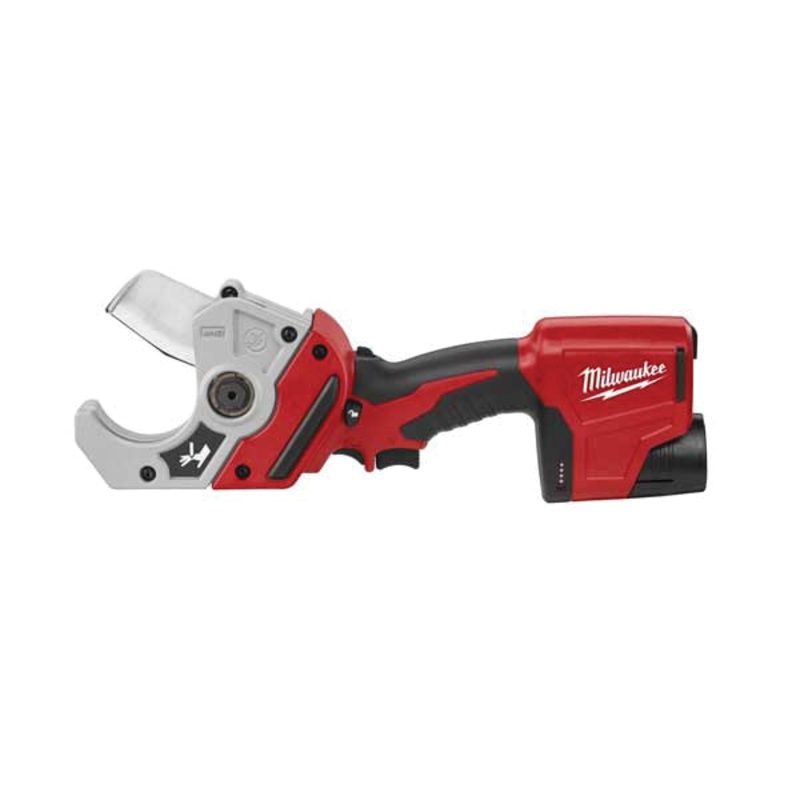 Milwaukee M12 2470-21 Pipe Shear Kit, Tool/Kit: Kit, 2 in SCH 80 PVC Capacity, 12 V, Lithium-Ion Battery, 1.5 Ah
