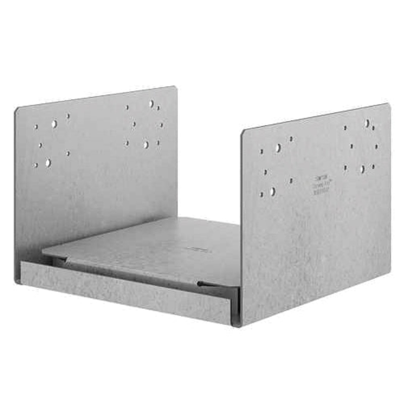 Simpson Strong-Tie ABU44Z Adjustable Post Base Connector With Uplift, 4 x 4 in Post/Column, 16 ga Gauge, ZMAX-Coated