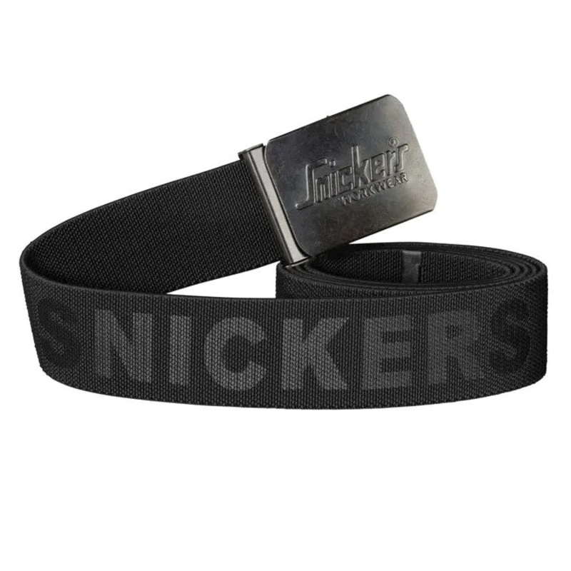 Snickers Workwear 9025 Belt, Elastane/Polyester Belt, Black Belt